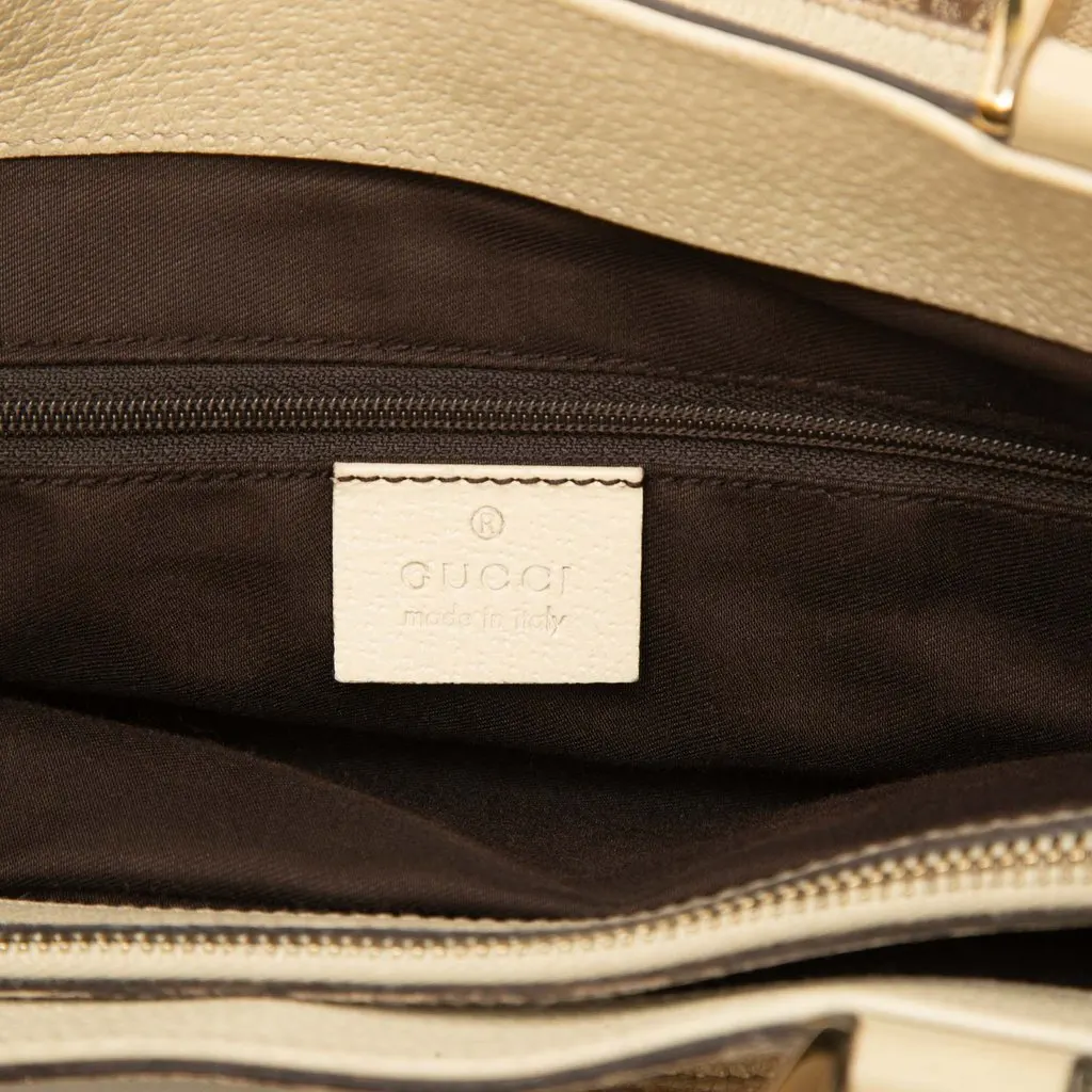 Gucci GG Canvas Abbey D Ring Tote Beige Canvas Good - Box View