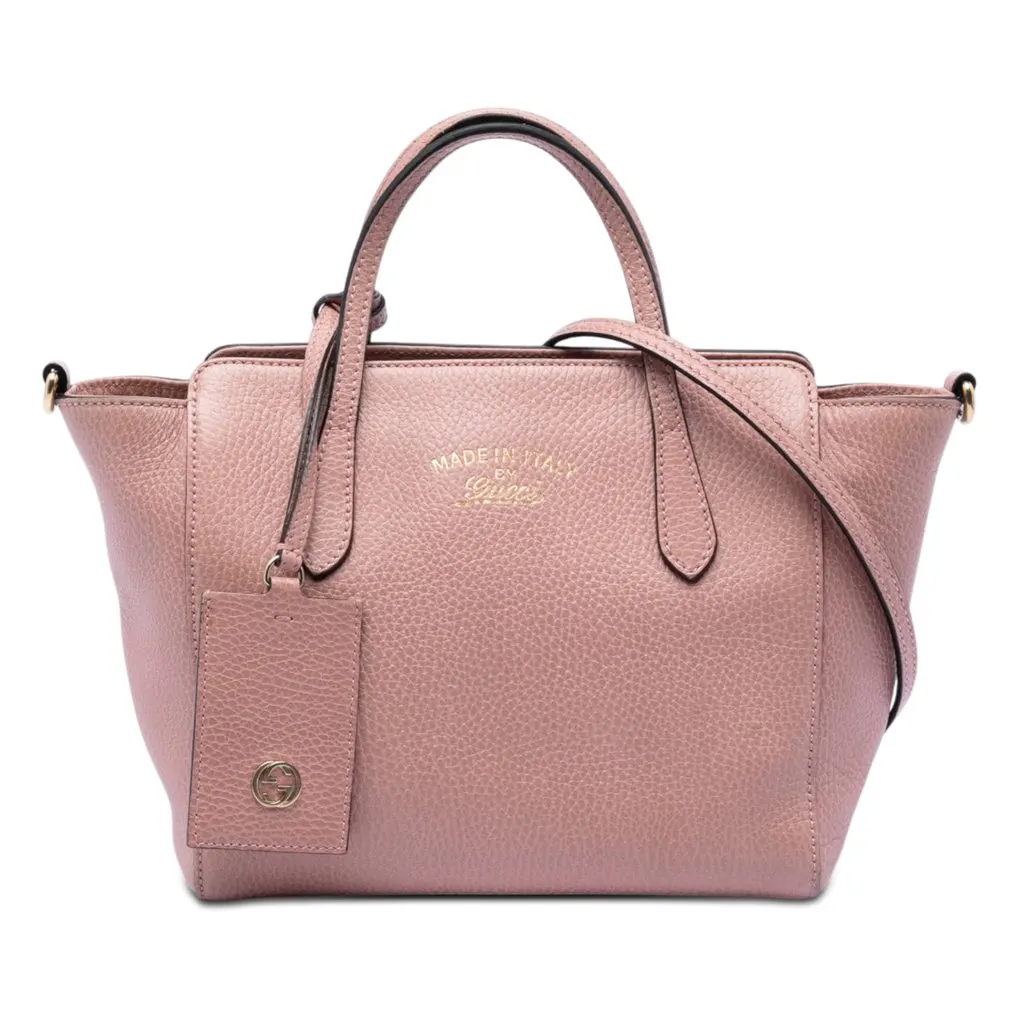 Gucci Mini Leather Swing Satchel Pink Leather Very good - Front View
