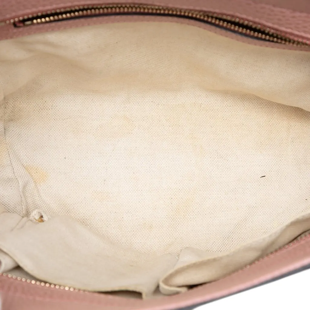 Gucci Mini Leather Swing Satchel Pink Leather Very good - Model View