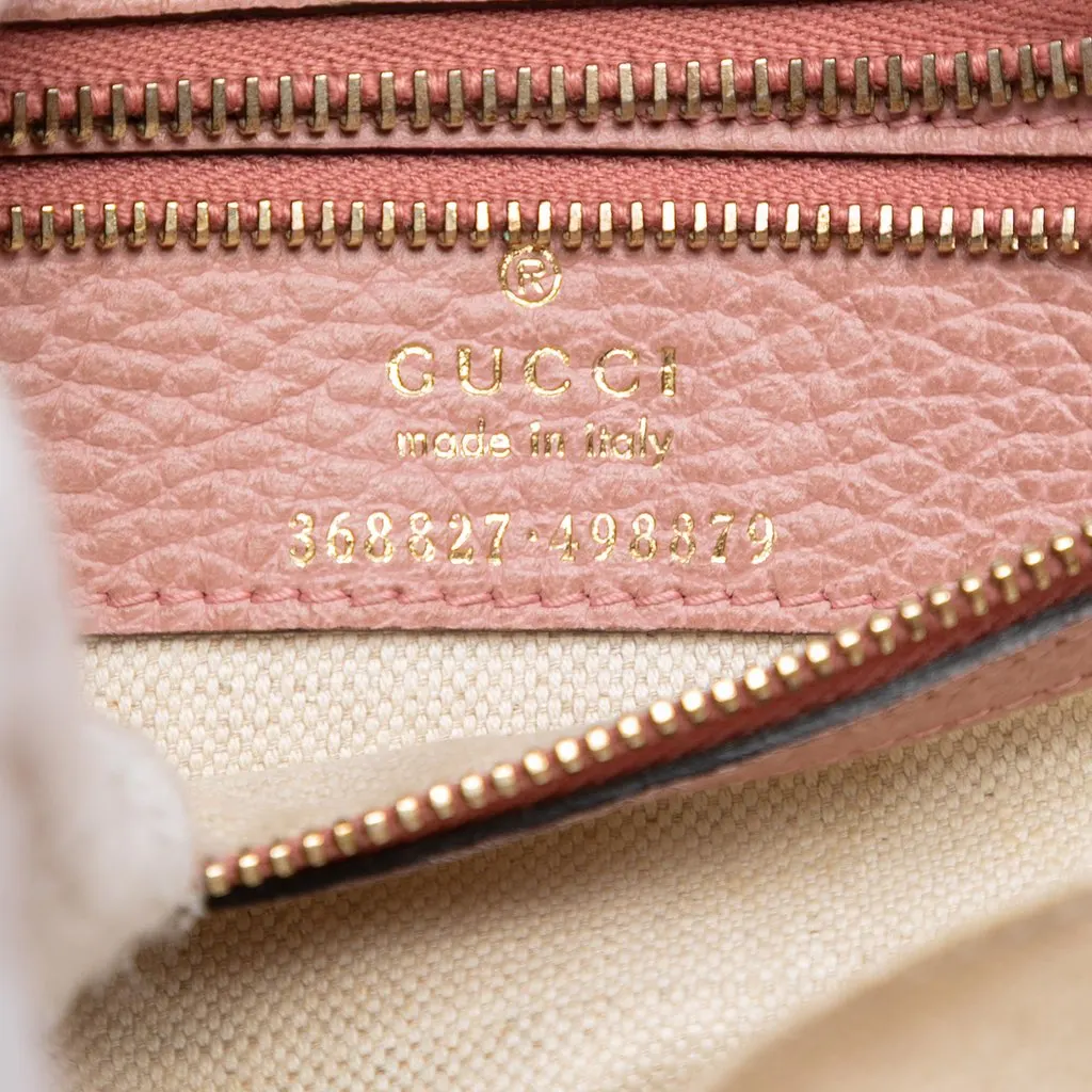 Gucci Mini Leather Swing Satchel Pink Leather Very good - Box View