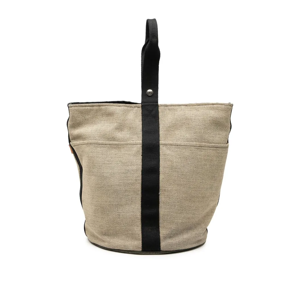 Hermès Toile Saxo GM Beige Very good - Front View