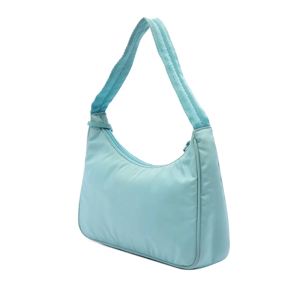 Prada Mini Tessuto Re Edition 2000 Shoulder Bag Blue Polyamide Very good - Back View