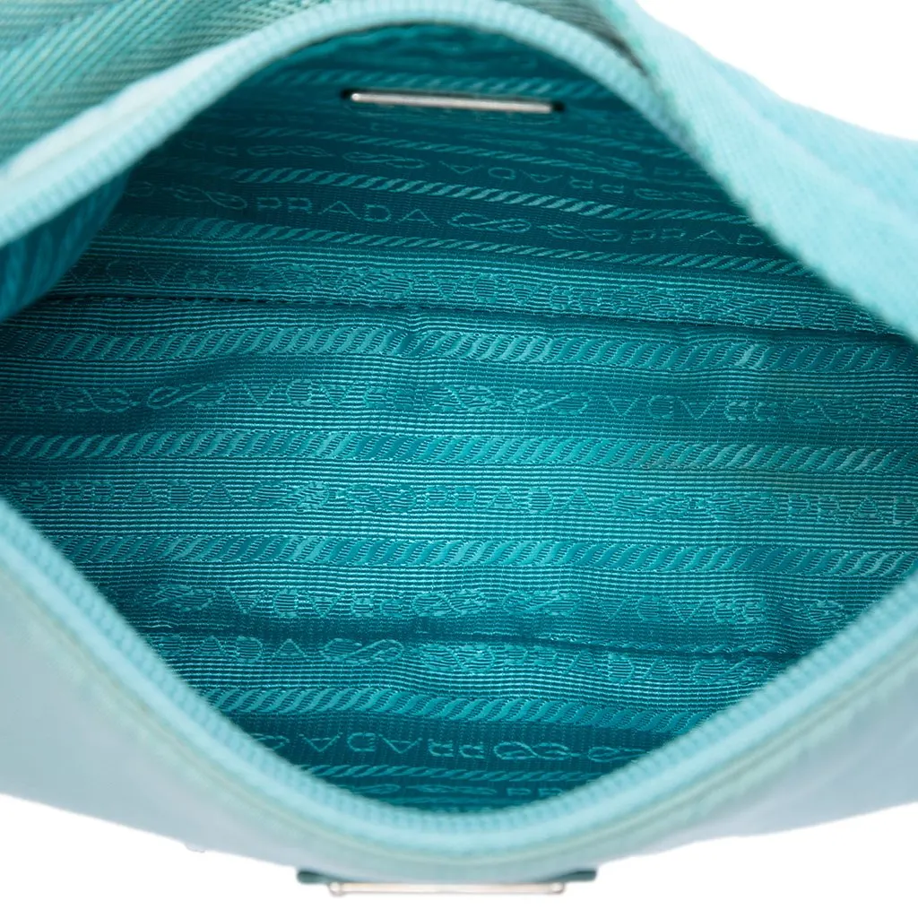 Prada Mini Tessuto Re Edition 2000 Shoulder Bag Blue Polyamide Very good - Model View