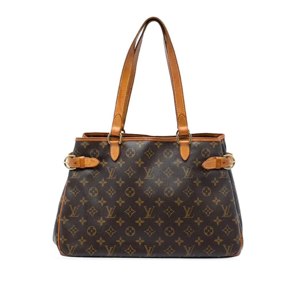 Louis Vuitton Monogram Batignolles Horizontal Brown Canvas Good - Front View