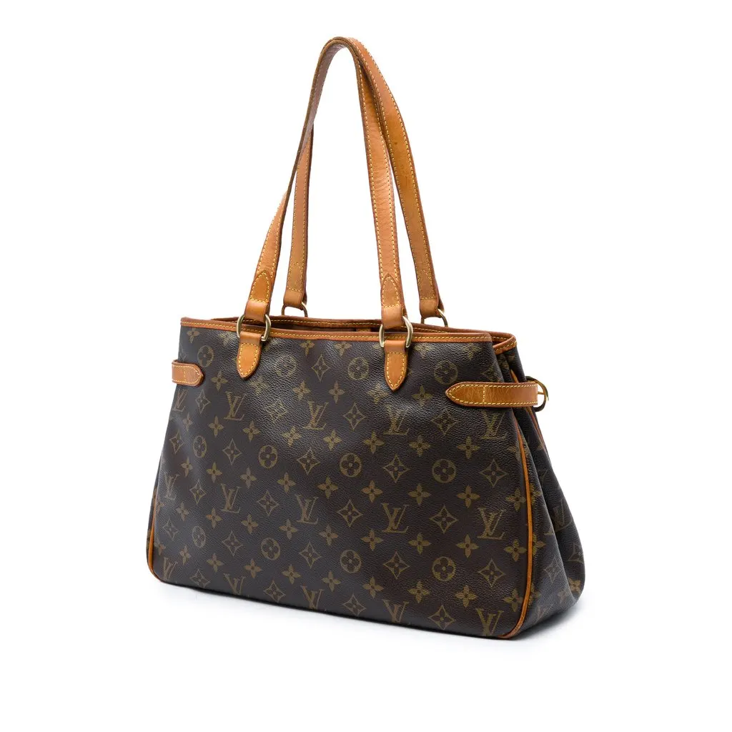 Louis Vuitton Monogram Batignolles Horizontal Brown Canvas Good - Back View