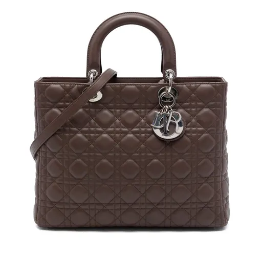 Dior Large Lambskin Cannage Lady Dior
