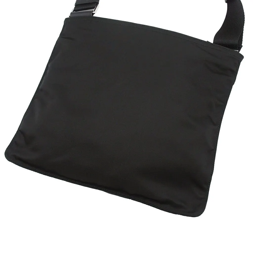 Prada Tessuto Zip Top Crossbody Black Very good - Back View