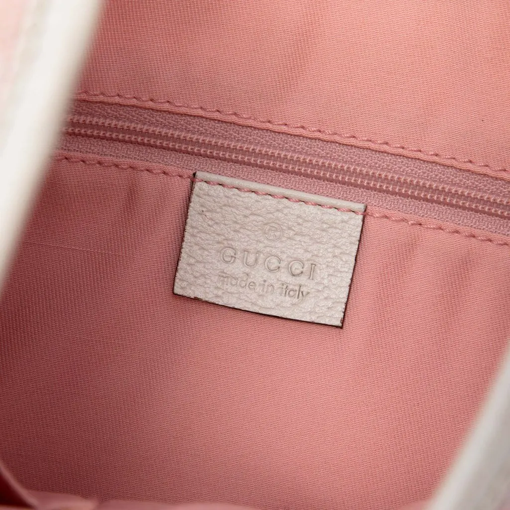 Gucci GG Canvas Abbey D Ring Shoulder Bag Pink Canvas Good - Box View