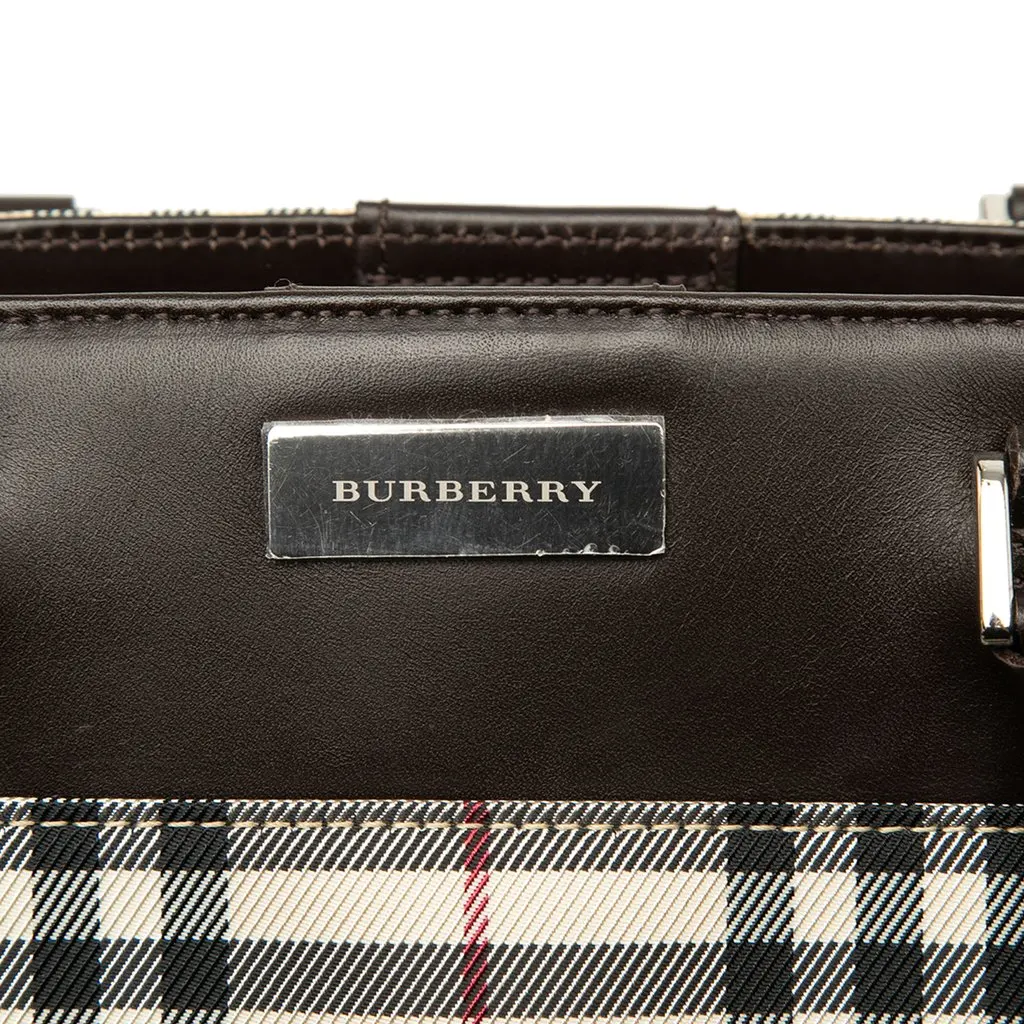 Burberry House Check Canvas Tote Beige Canvas Very good - Box View