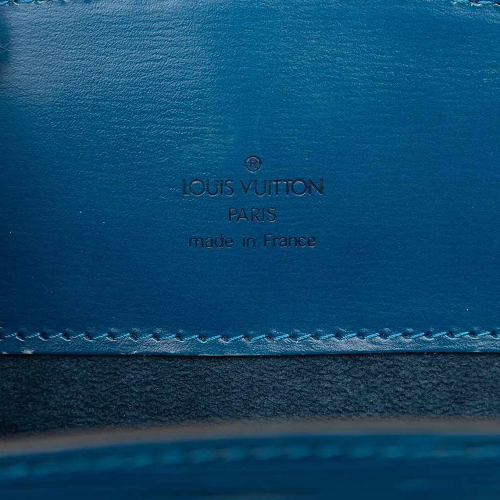 Louis Vuitton Epi Cluny Blue Leather Very good - Box View