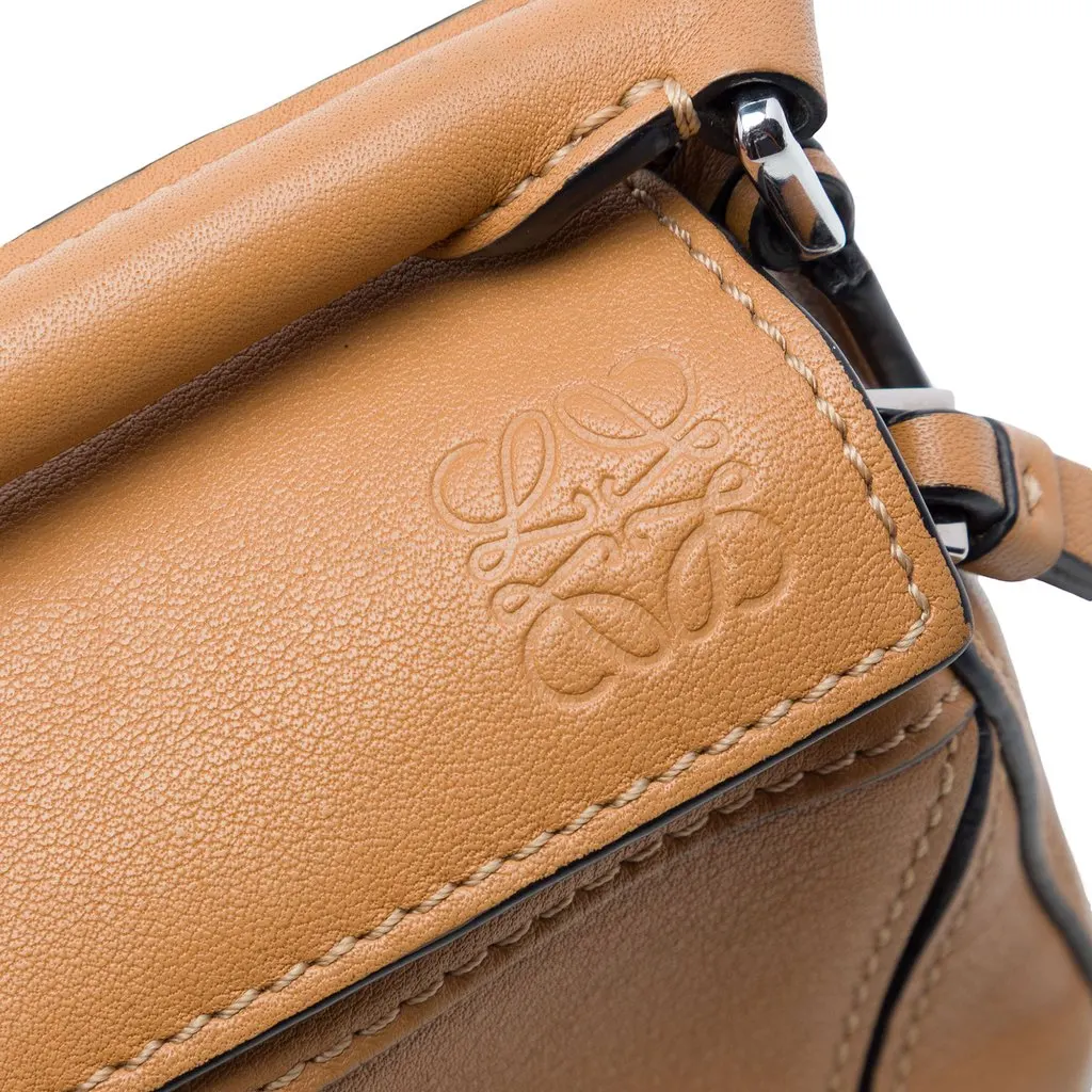 Loewe Nano Calfskin Puzzle Satchel Brown Leather Very good - Box View