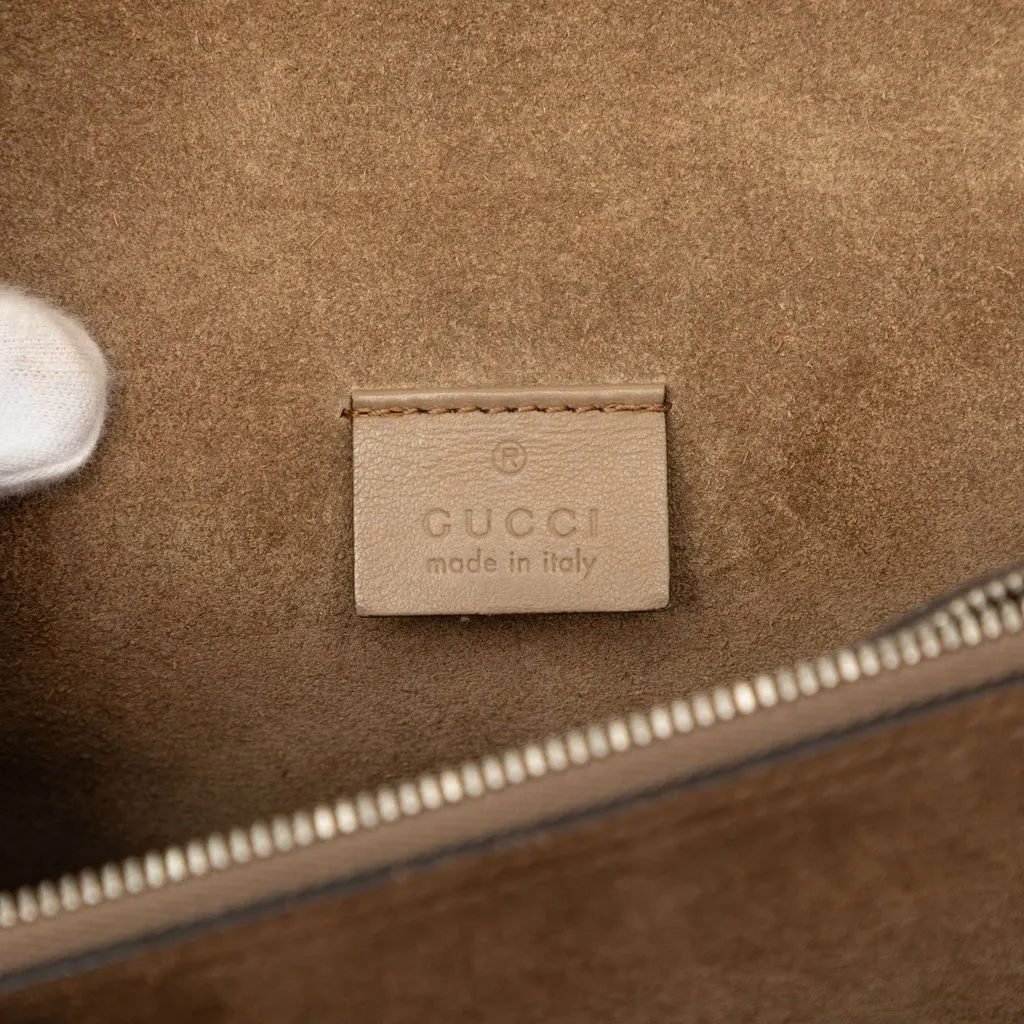 Gucci Medium GG Supreme Dionysus Shoulder Bag Beige Canvas Good - Box View
