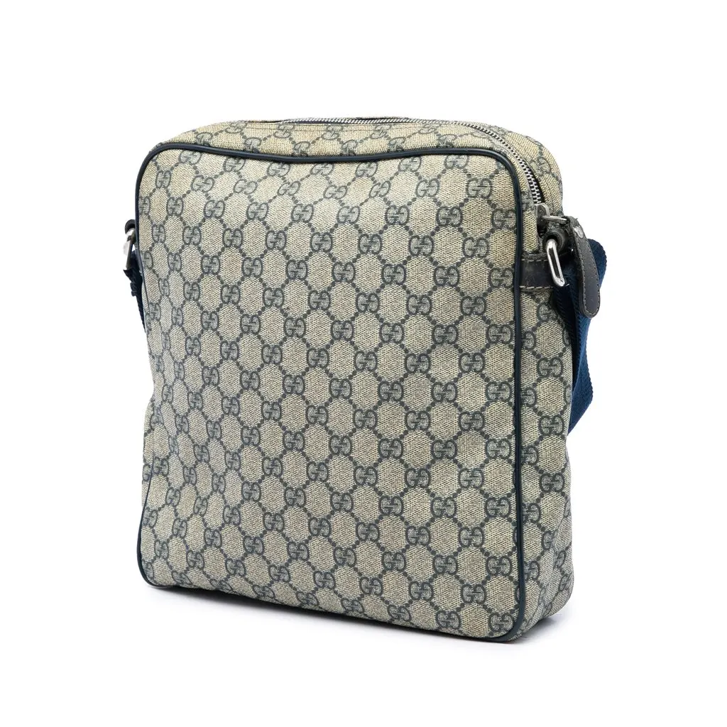 Gucci GG Supreme Crossbody Beige Canvas Good - Back View