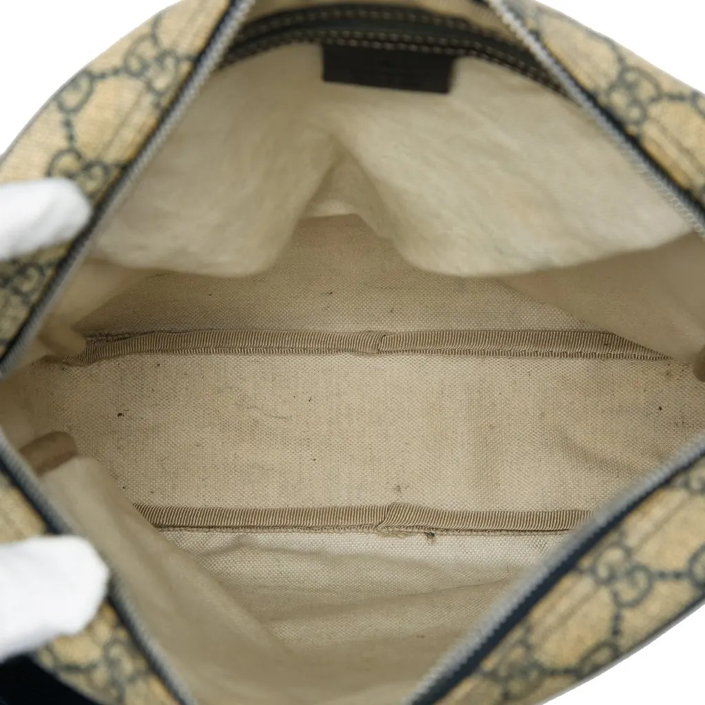 Gucci GG Supreme Crossbody Beige Canvas Good - Model View