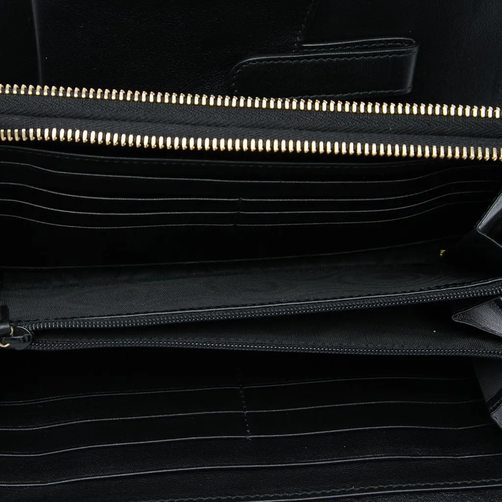 Gucci Patent Soho Travel Document Case Black Leather Very good - Model View