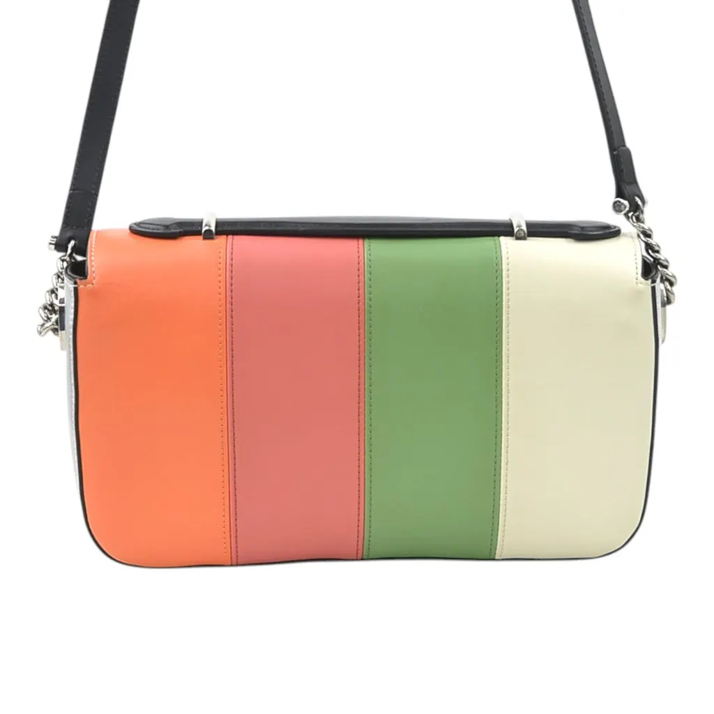 Gucci Small Multicolor Calfskin Senna Petite GG Top Handle Bag MultiColor Leather Very good - Back View