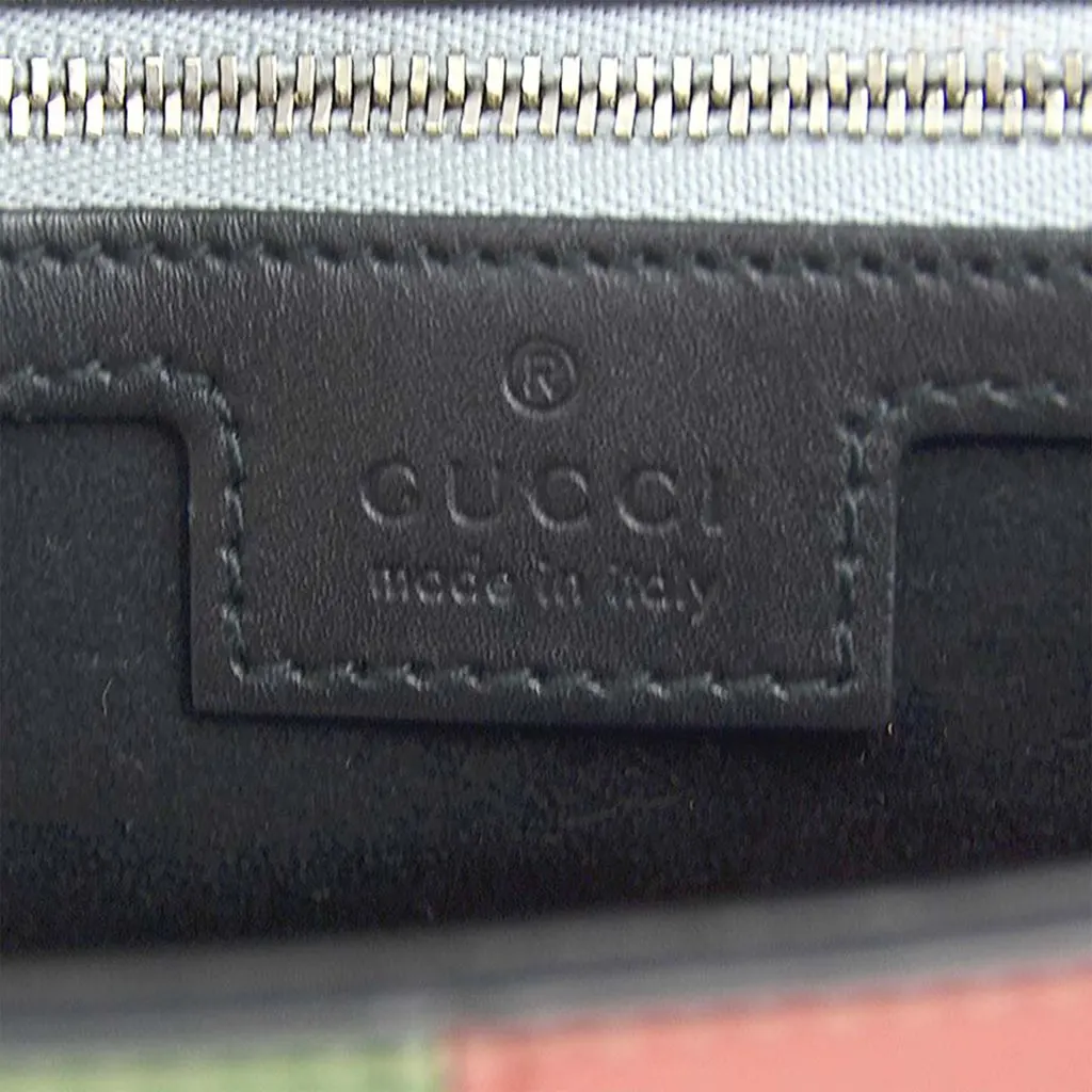 Gucci Small Multicolor Calfskin Senna Petite GG Top Handle Bag MultiColor Leather Very good - Box View