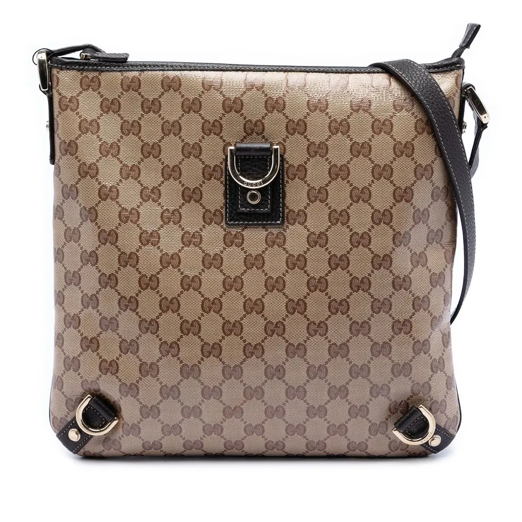 Gucci GG Crystal Abbey D Ring Crossbody Beige Very good - Front View