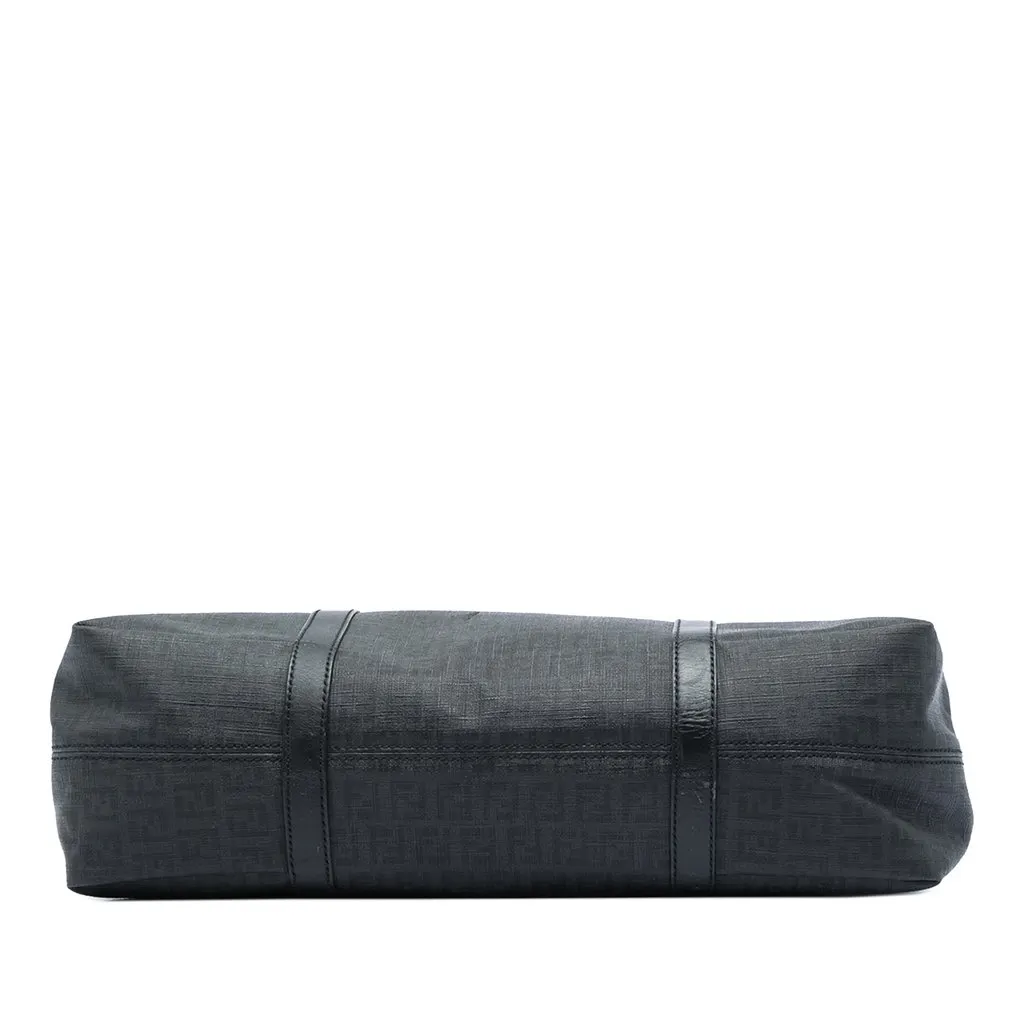 Fendi Zucchino Coated Canvas Tote Black Very good - Inside View