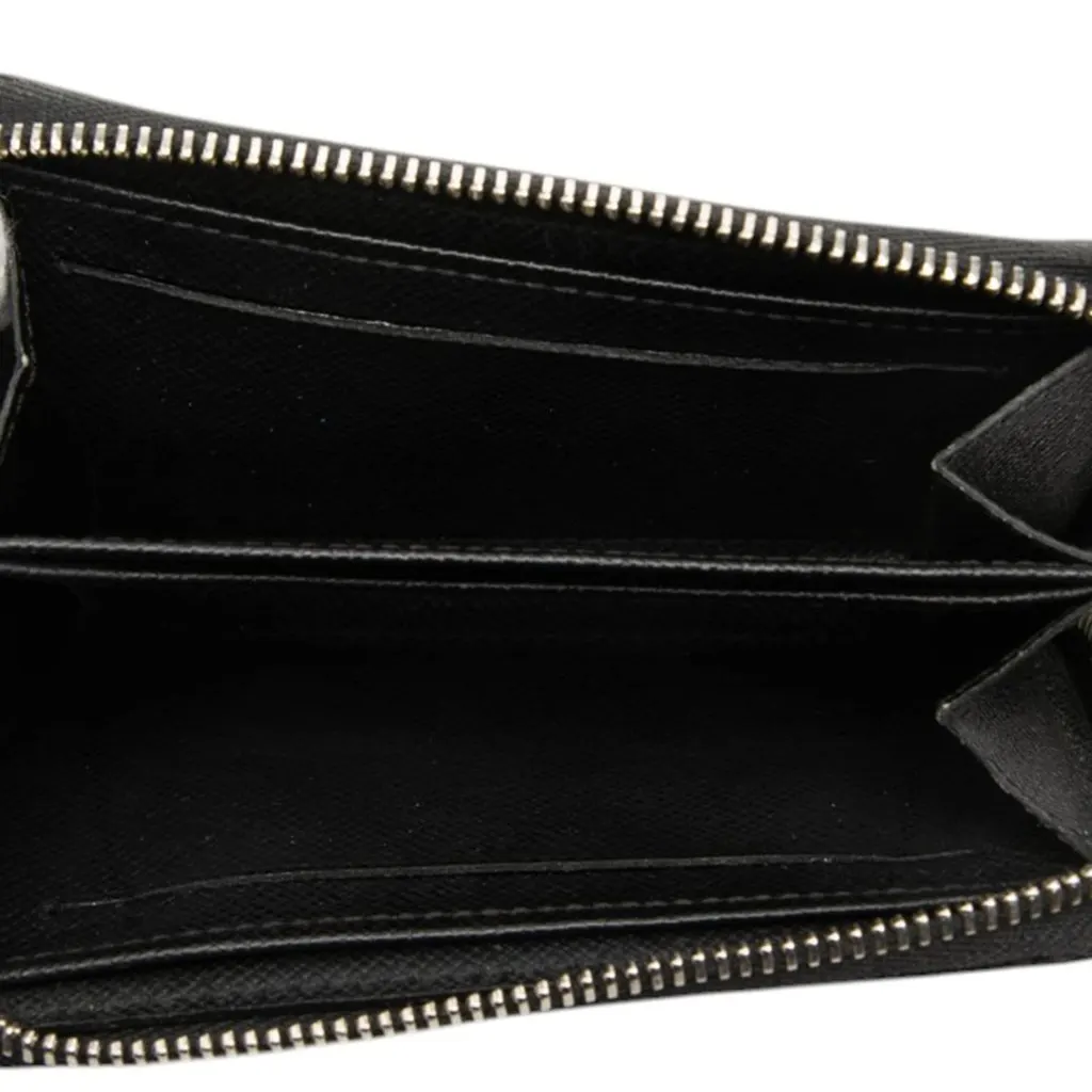 Louis Vuitton Damier Graphite Zippy Coin Purse Black Canvas Good - Model View