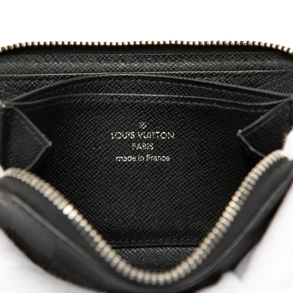 Louis Vuitton Damier Graphite Zippy Coin Purse Black Canvas Good - Box View