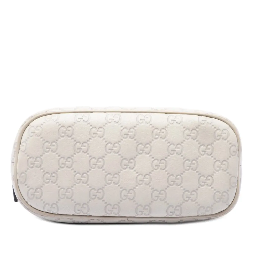 Gucci Mini Guccissima Dome Satchel White Leather Very good - Inside View