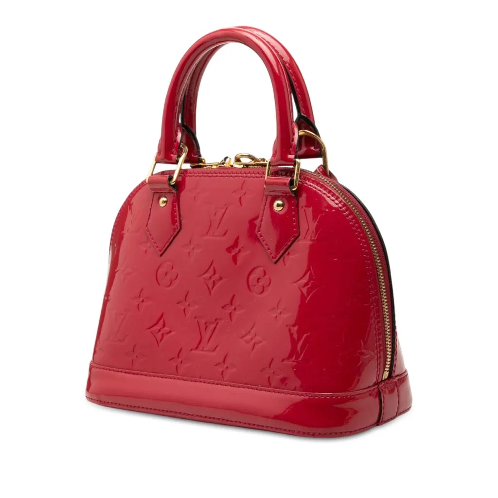 Louis Vuitton Monogram Vernis Alma BB Red Leather Very good - Back View