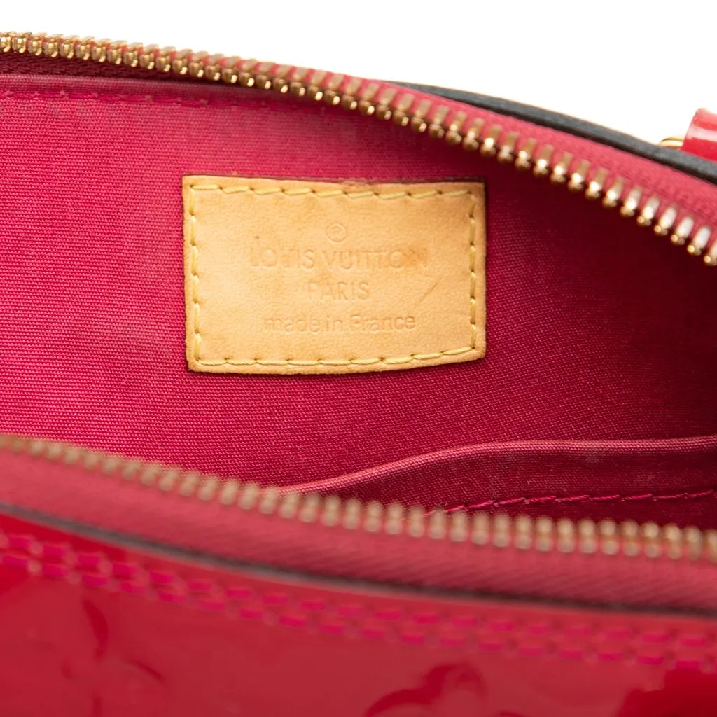 Louis Vuitton Monogram Vernis Alma BB Red Leather Very good - Box View