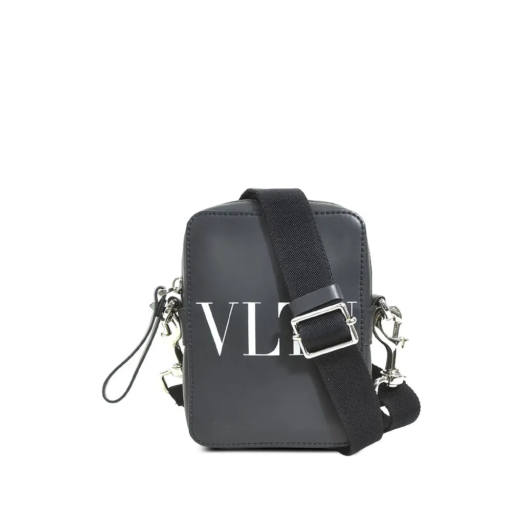 Valentino Small Leather VLTN Crossbody Black Leather Very good - Front View