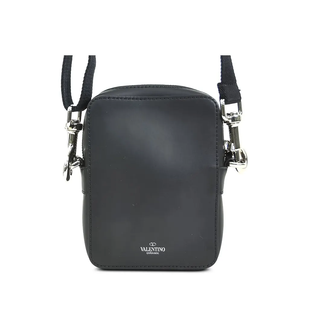 Valentino Small Leather VLTN Crossbody Black Leather Very good - Back View