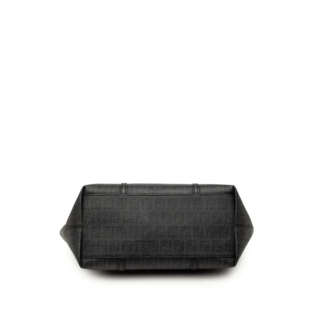 Fendi Zucchino Coated Canvas Tote Black Very good - Inside View