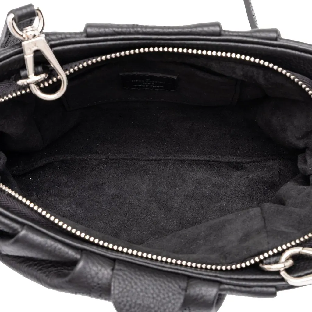 Louis Vuitton Monogram Mahina Scala Mini Pouch Black Leather Very good - Inside View