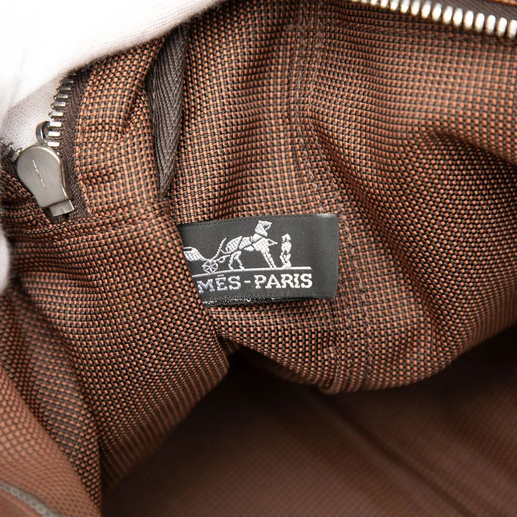Hermès Canvas Herline MM Brown Canvas Very good - Box View