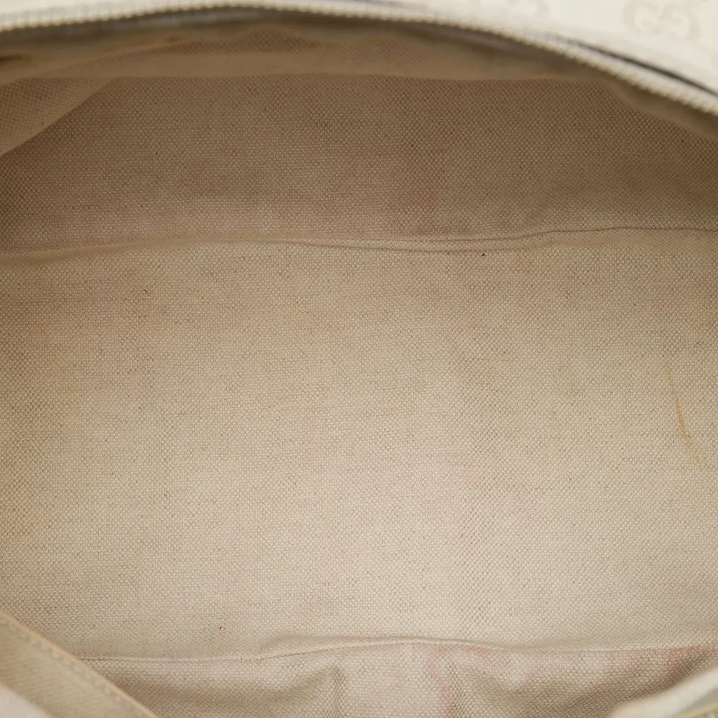 Gucci Guccissima Sukey Satchel White Leather Very good - Model View