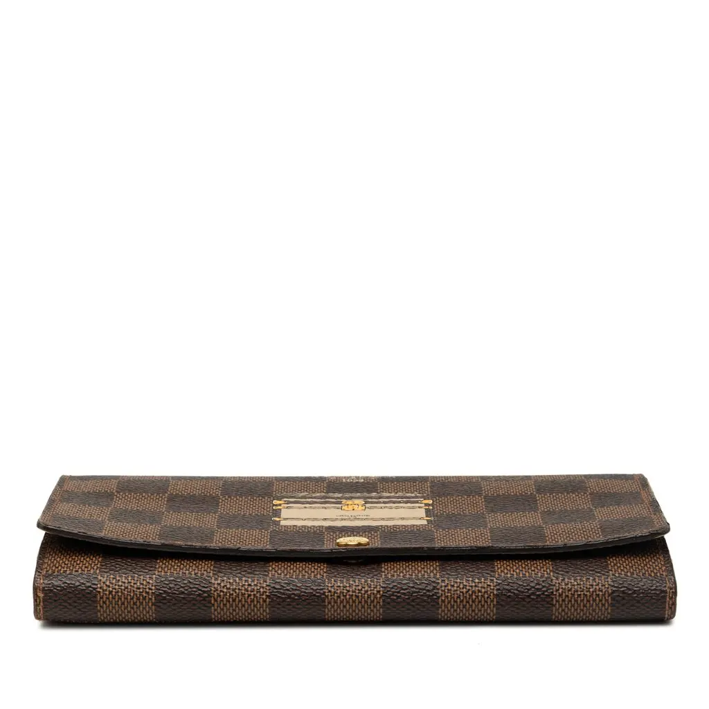 Louis Vuitton Limited Edition Damier Ebene Trunks and Locks Sarah Wallet Brown Very good - Inside View