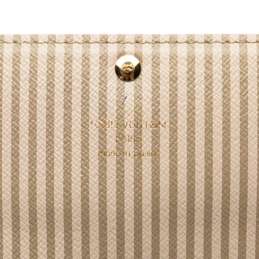 Louis Vuitton Limited Edition Damier Ebene Trunks and Locks Sarah Wallet Brown Very good - Box View