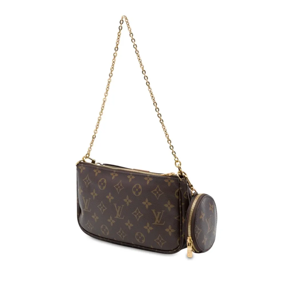 Louis Vuitton Monogram Multi Pochette Accessoires Brown Canvas Very good - Back View