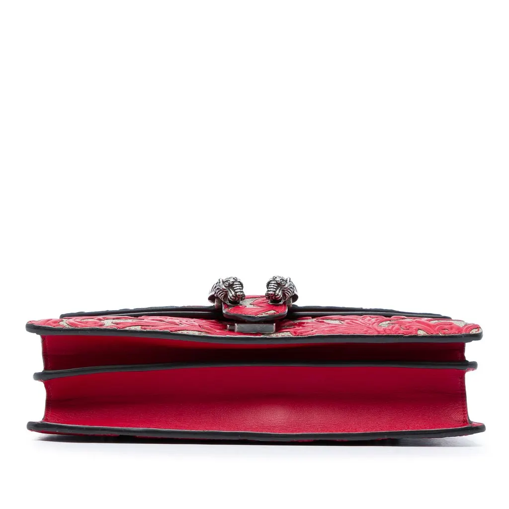 Gucci Medium GG Supreme Arabesque Dionysus Shoulder Bag Red Very good - Inside View