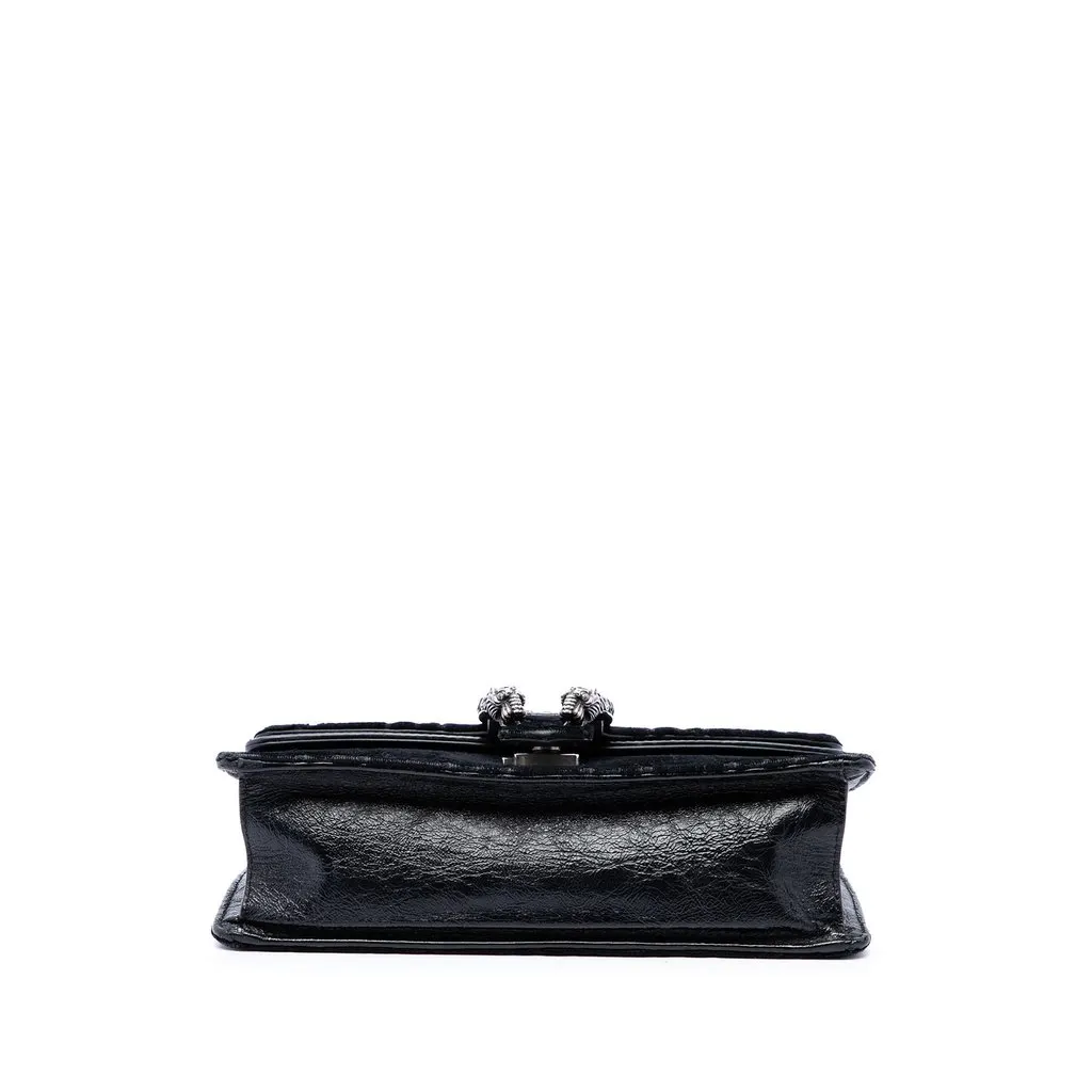 Gucci Medium GG Velvet Dionysus Crossbody Black Velvet Very good - Inside View