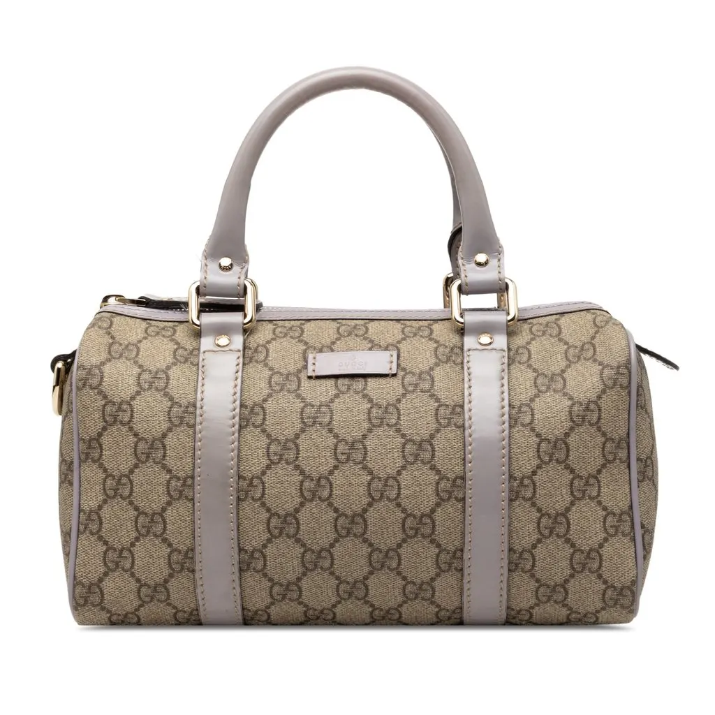 Gucci Small GG Supreme Joy Boston Bag Beige Very good - Front View