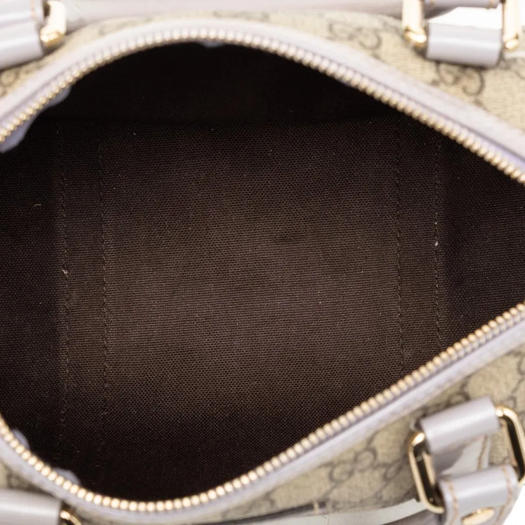 Gucci Small GG Supreme Joy Boston Bag Beige Very good - Model View