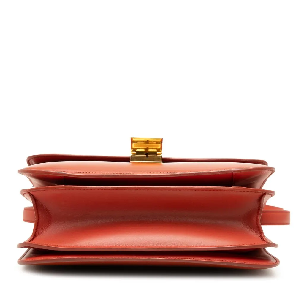 Celine Medium Calfskin Classic Box Orange Leather Very good - Inside View