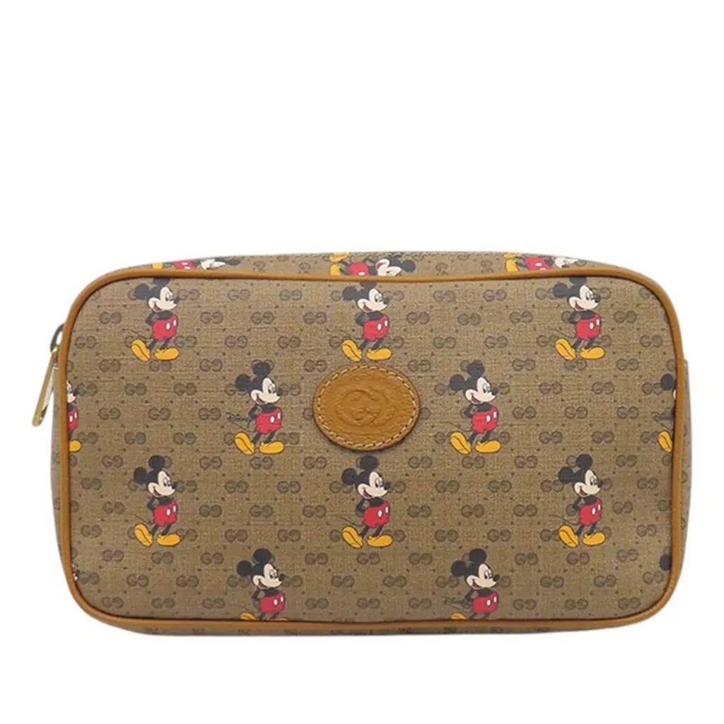 Gucci Disney Micro GG Supreme Mickey Mouse Belt Bag Brown Very good - Front View