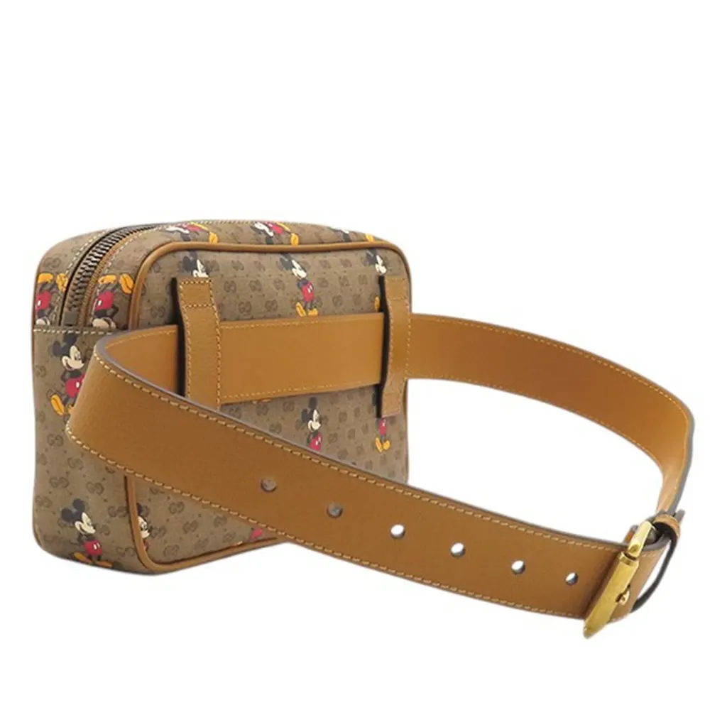 Gucci Disney Micro GG Supreme Mickey Mouse Belt Bag Brown Very good - Back View