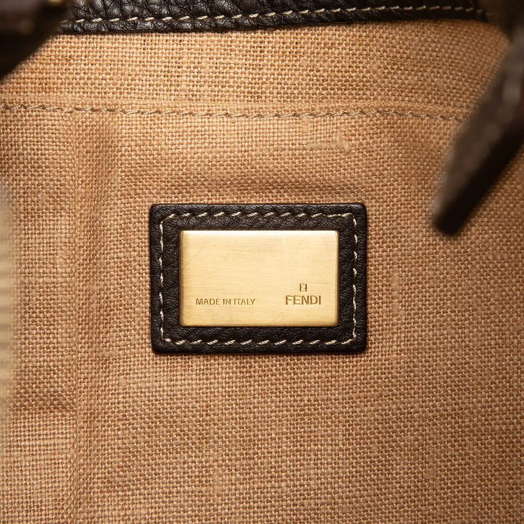 Fendi Zucca Canvas Crossbody Brown Very good - Box View