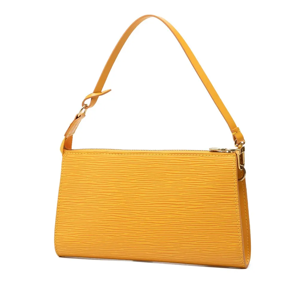 Louis Vuitton Epi Pochette Accessoires Yellow Leather Very good - Back View