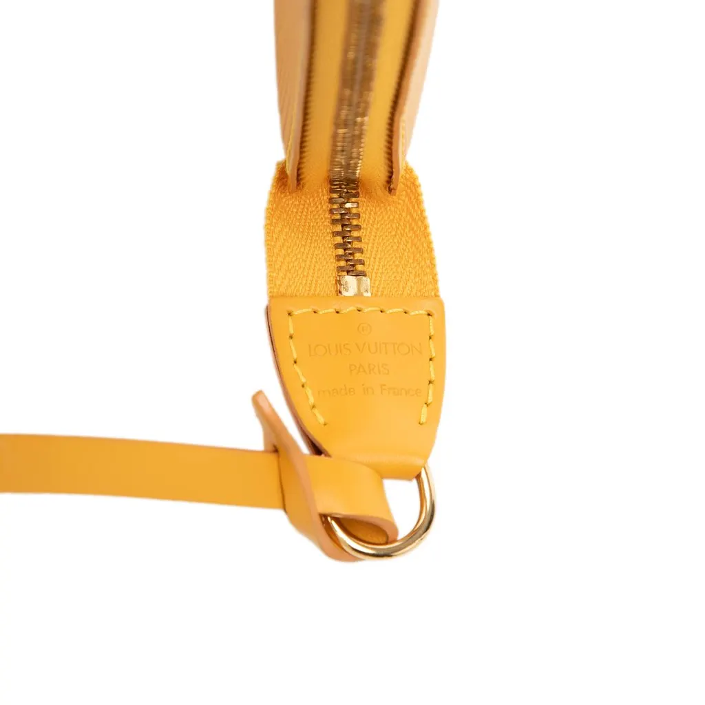 Louis Vuitton Epi Pochette Accessoires Yellow Leather Very good - Box View