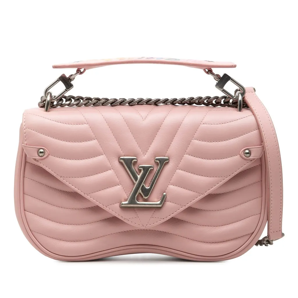 Louis Vuitton New Wave Chain Bag MM Pink Leather Very good - Front View