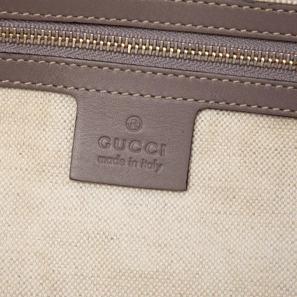 Gucci GG Canvas Mayfair Satchel Beige Canvas Good - Box View