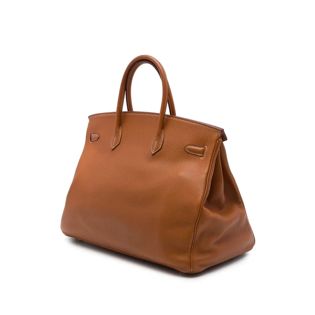 Hermès Togo Birkin Retourne 40 Brown Leather Very good - Back View